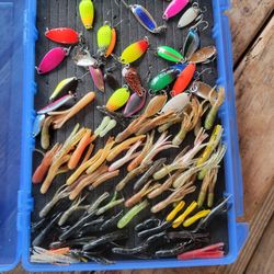 Trout Fishing Spoons And Minijigs With Case