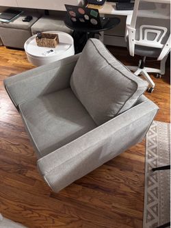 Gray accent chair from Wayfair