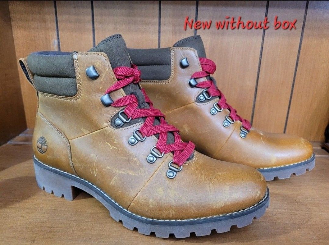 NEW Timberland Womens Hiker Boots Brown Leather Comfort Cushion sz 8.5
