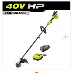 40V HP Brushless 16 in. Cordless Carbon Fiber Shaft Attachment Capable String Trimmer with 4.0 Ah Battery and Charger