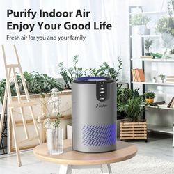 FreAire Air Purifiers for Bedroom, Hepa Air Purifiers for home Up to 538 Ft²/h, Small air purifier with 3-in-1 Filter for Dust Dander Odors Smoke with