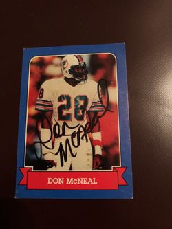 Don McNeal Miami Dolphins Card