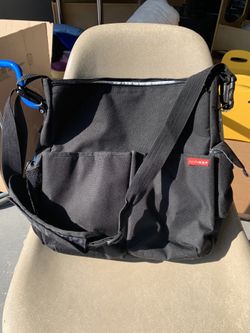 Skip hop black diaper bag