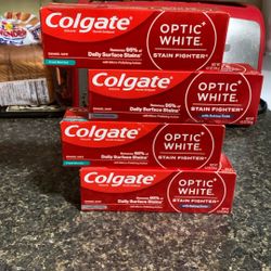 College Optic White Stain Fighter Toothpaste-4 Items!($15.84+ Value)