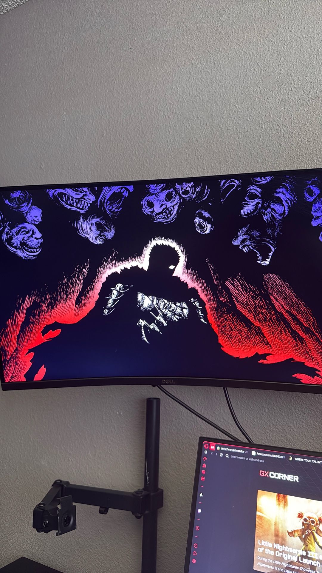 Dell 27 Inch Curved Gaming Monitor (No Stand)