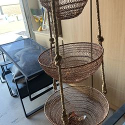 Copper Hanging Basket 