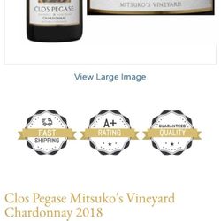 2018 Clos Pegase Chardonnay, trio set