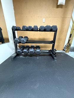 Dumbbells Pair and Rack