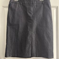 New York & Company Denim Stretch Pencil Skirt Size 10
