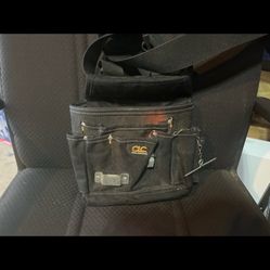 CLC Electrician Tool Bag Contractor Tool Pouch w/ Shoulder Strap