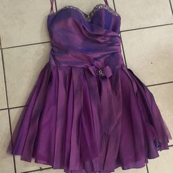 Short Purple Dress 