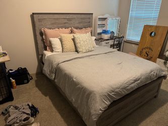Bed frame with adjustable meters platform