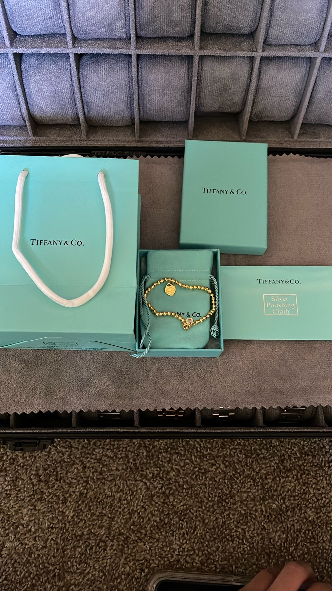 Tiffany N Co 925 Silver Bead Bracelet