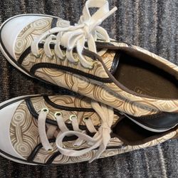 Coach Barrett A1052 Women’s Sneakers – Size 7.5, Unique Swirl Design