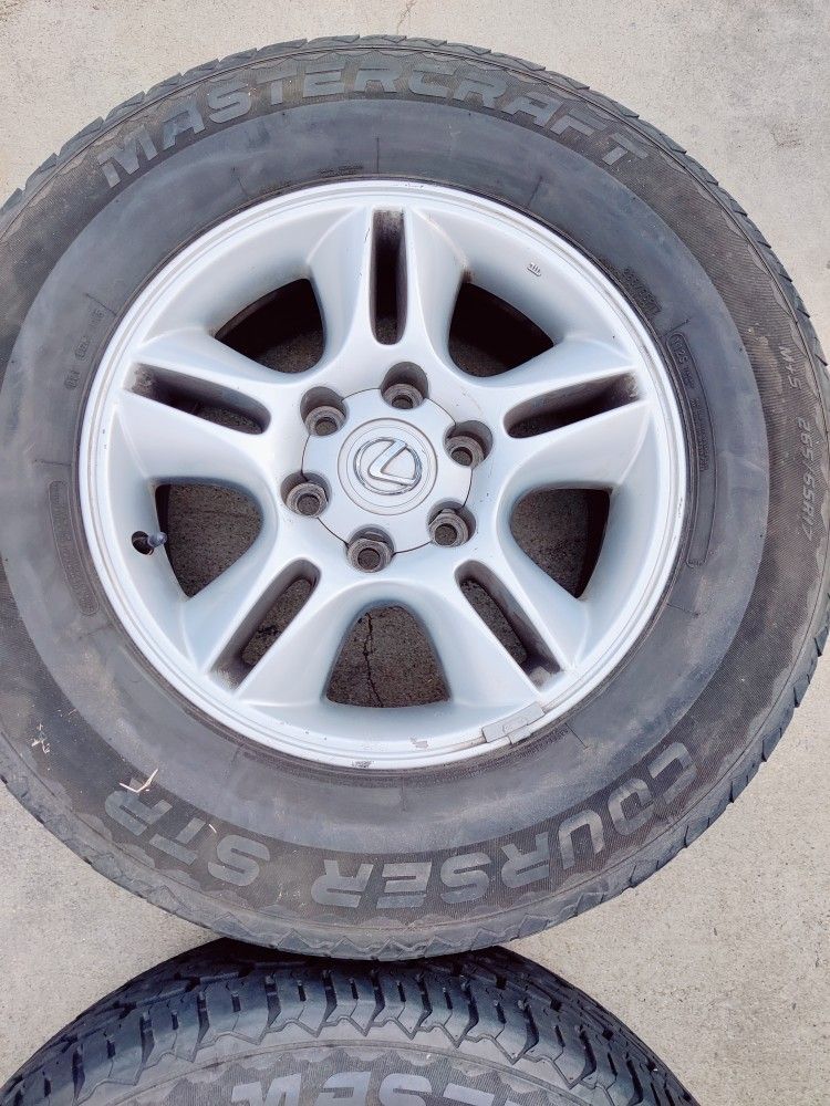 Four Lexus GX470 Factory OEM Wheels 17x7.5 Aluminum Alloy 5 Double ...