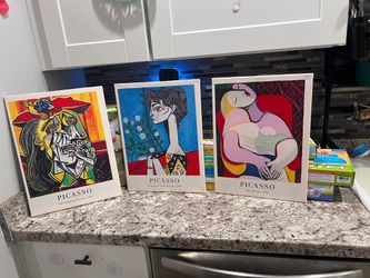 Gallery Wall Art Set – Picasso, Van Gogh & Monet Canvas Prints