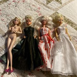 Four Barbies