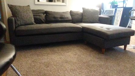 Modern grey sectional