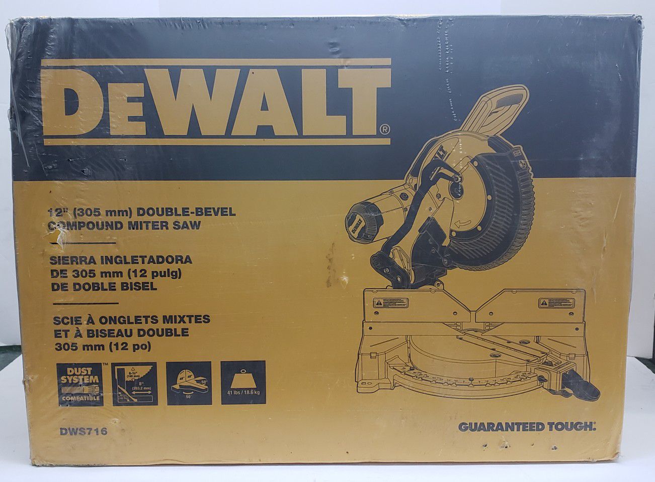 Brand New Dewalt 12" Double- Bevel Compound Miter Saw