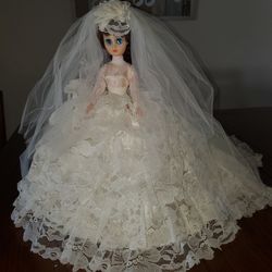 Vintage Bridal Doll