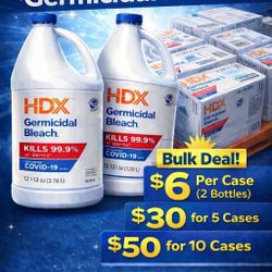 HDX Germicidal Bleach (2-Gallon Case) – Bulk Discounts Available
