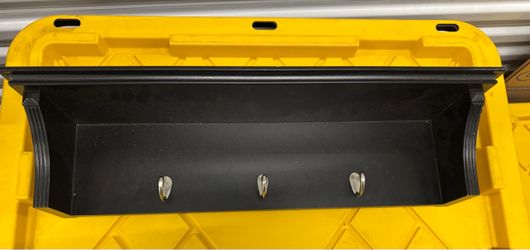 Wall-Mount Shelf with 3 Hooks