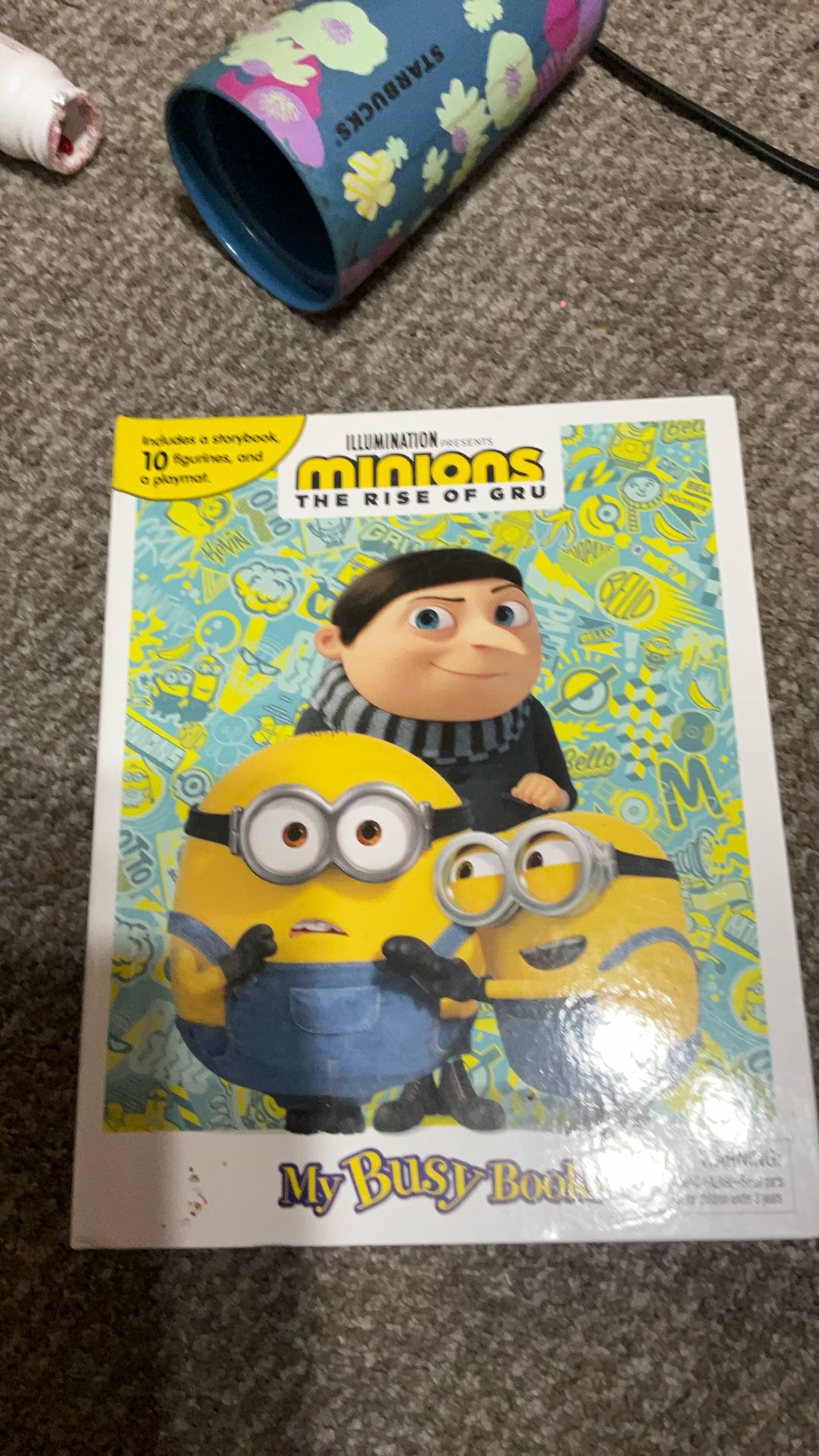 minions book with minions toy figures
