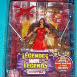 MARVEL LEGENDS ELEKTRA SERIES IV RED FOIL BI-LOGO NEW TOY BIZ
