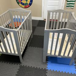 Delta Children Folding Portable Mini Baby Cribs