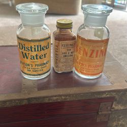 Antique Apothecary Display Bottles