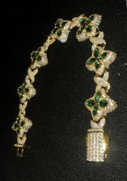 18 k Gold-plated Clover Bracelet 