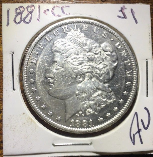 1881 CC Morgan Silver Dollar - Carson City AU +++ Nice Presentation