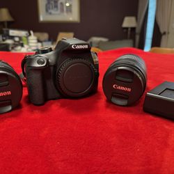 Canon EOS Rebel T6 DSLR Kit – 18–55mm + 75–300mm Lenses 