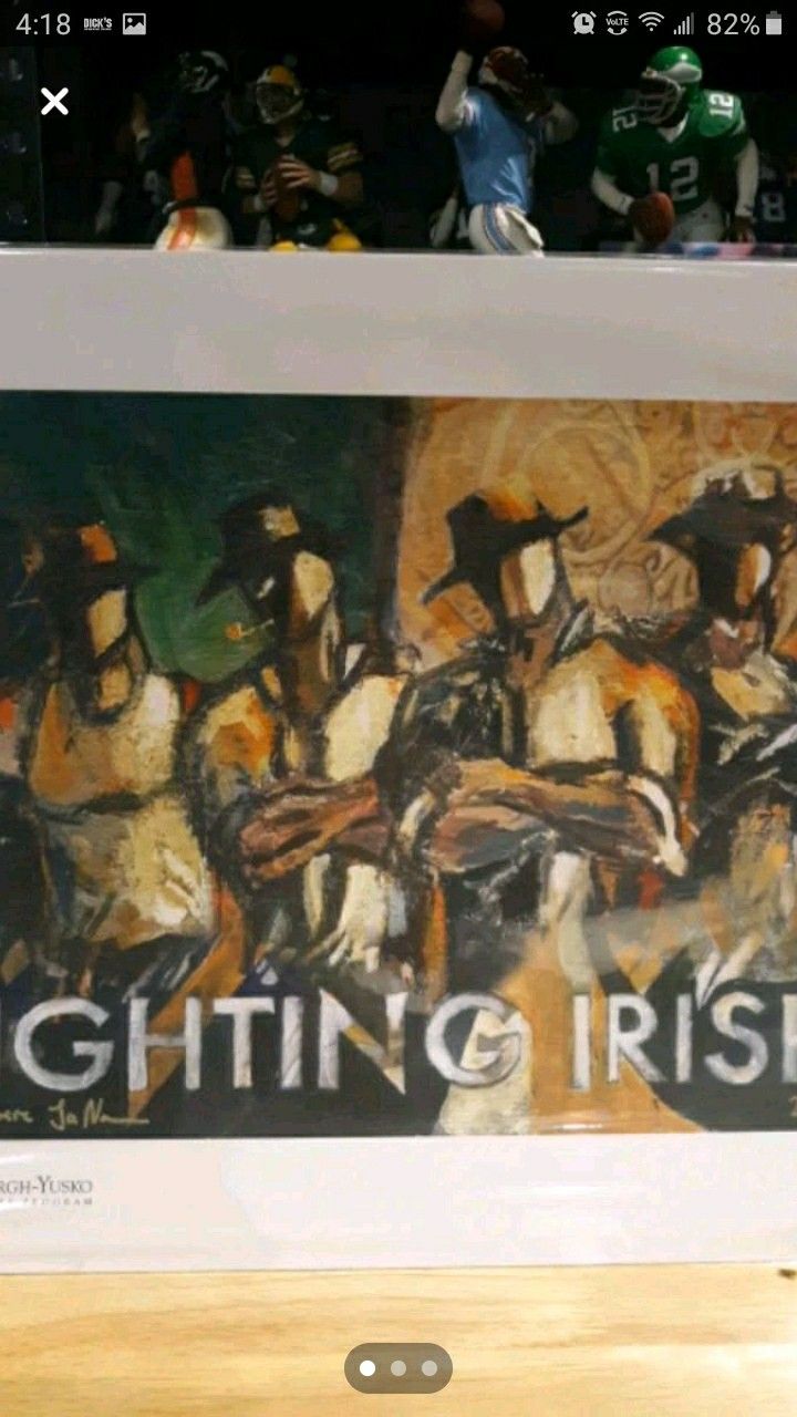 Notre dame art signed