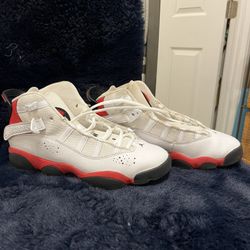 Nike AIR JORDAN 6 RINGS White University Red 6.5Y
