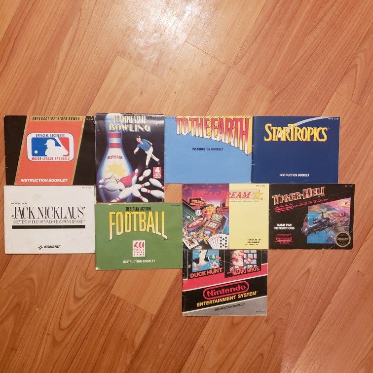 Nintendo NES/Game Manuals/ $10 Each