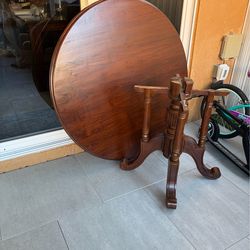 Wood table with 4 chairs