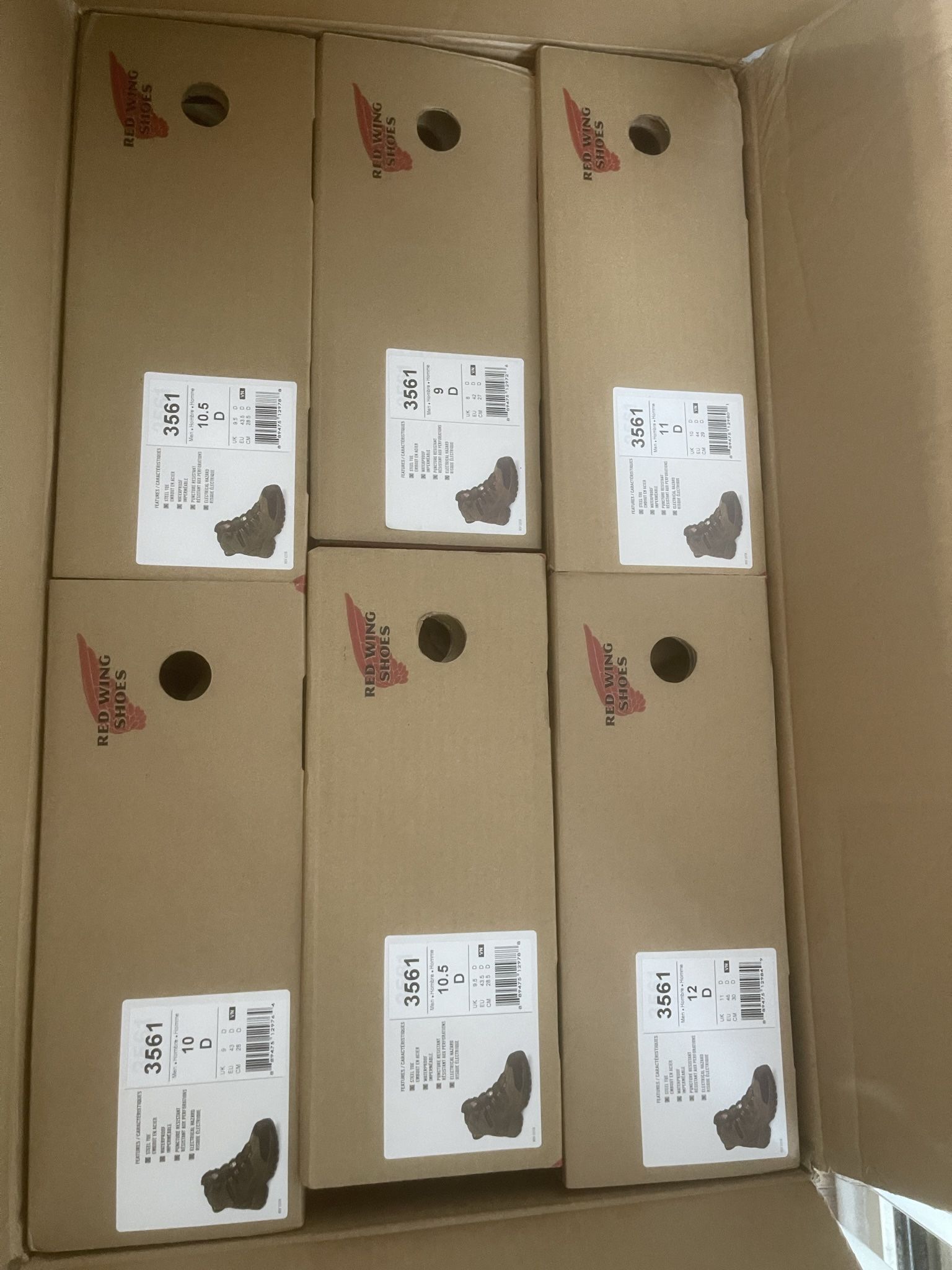 New Red Wing Truhiker Men’s 6-inch Waterproof CSA Safety Toe Hiker Boots