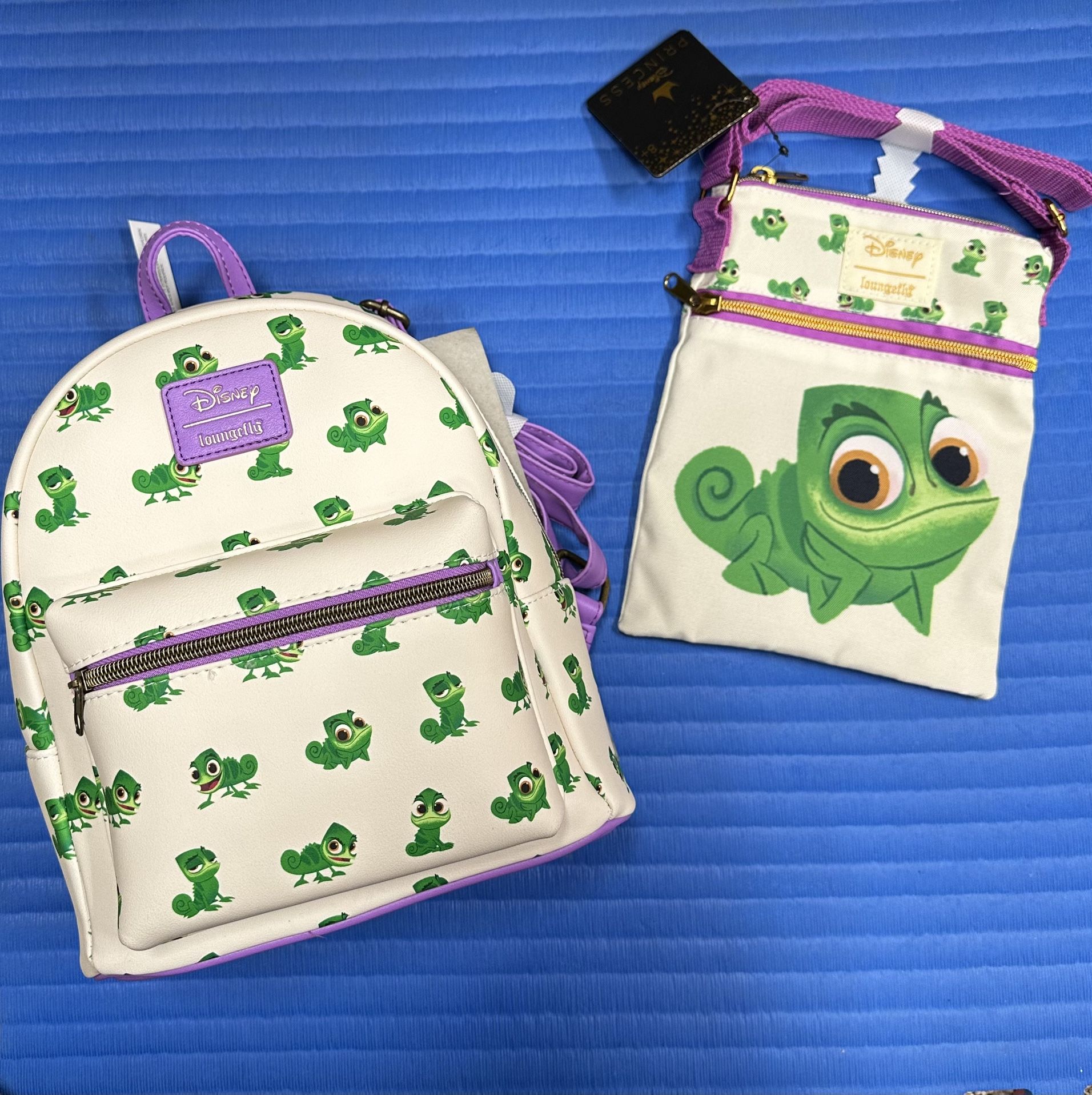 Loungefly Disney Pascal from Rapunzel Mini Backpack and Pascal