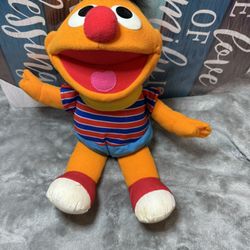 Vintage Tickle Me Ernie Giggles {Stuffed Laughing Sesame Street Battery Plush Toys Tyco 1995} Red Stuffed Animal 90s Toy Nursery Baby Shower Still wor