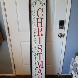 Rustic Christmas porch sign