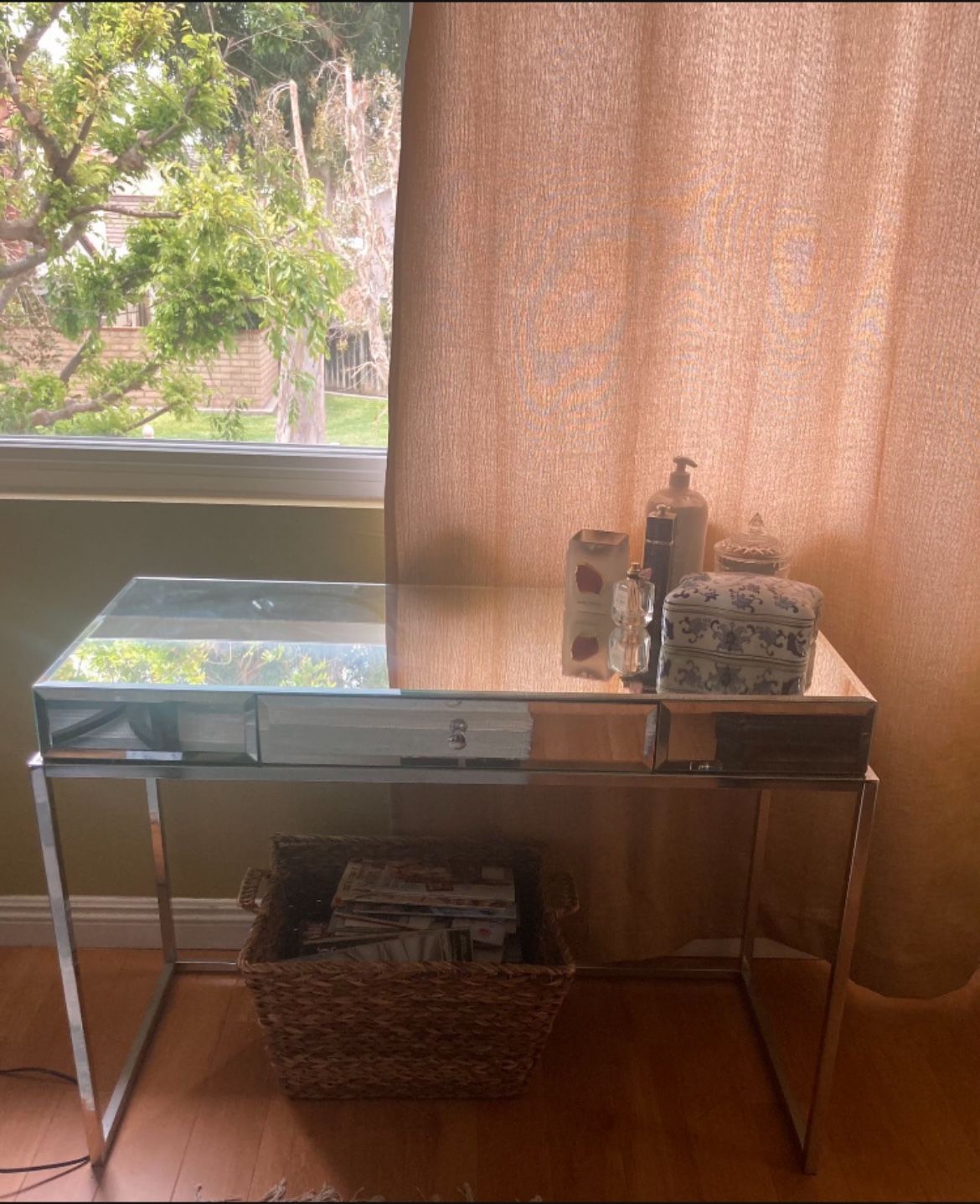 Mirrored Desk Or Vanity
