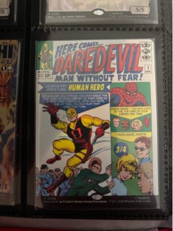 MTG Daredevil Man without Fear Foil Marvel Comic Cover Magic the Gathering Card