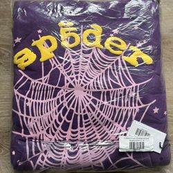 SP5DER Hoodie Purple Size M Clean
