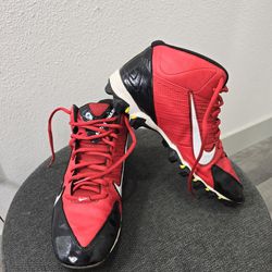 Nike Alpha Shark Football Cleats Dark Red, Black Men’s boys Size 9