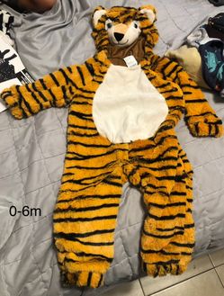 Infant tiger Halloween costume size 0-6 months
