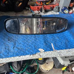 Rear view mirror for boat