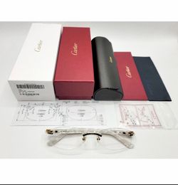 Pearl White Cartier Eye Glasses