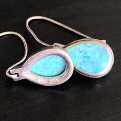 Light Opal Earrings 925 Silver