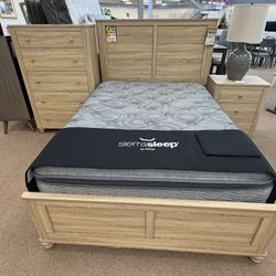 Full Bed, Nightstand, 5 Drawers Chest Brand New 